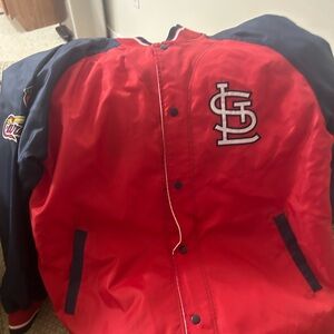 Red and Navy Baseball Jacket